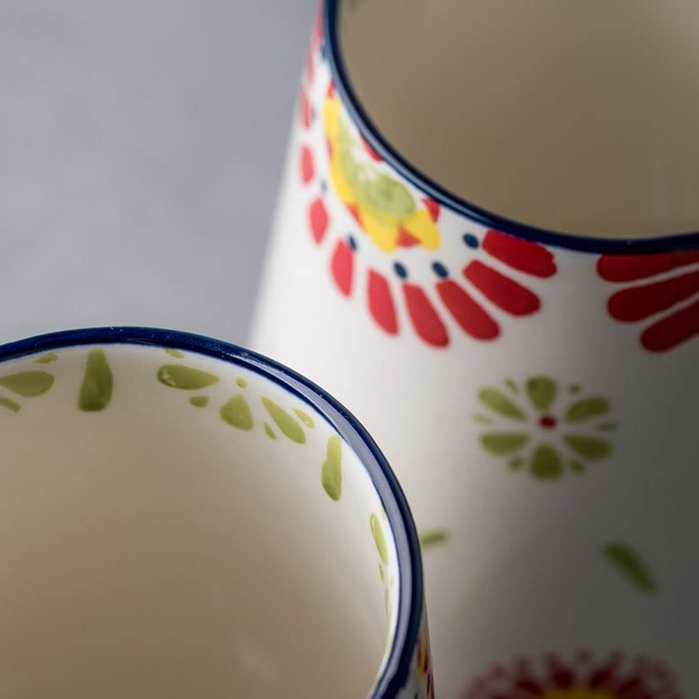 Kubki Ręcznie rysowane Kubki Ceramiczne Gospodarstwa Domowego Super Pojemność Kubek Do Picia Śniadanie Mleko Kubek dla Przyjaciół, 700ML Mleko Herbata Kubek