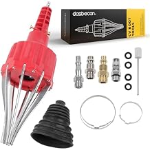Dasbecan Universal Pneumatic CV Boot Expander Tool, CV Axle Boot Installation Tool, CV Joint Boot Spreader Removal Tool Kit Compatible with BMW UTV ATV Red