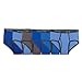 Fruit of the Loom Men's Fashion Brief (Pack of 6), Solids and Stripes, Large