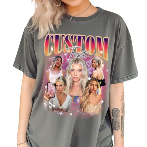 Generic Women's Graphic Vintage White Medium Retro T-Shirt