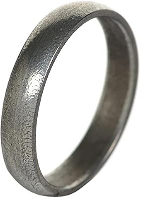 Handcrafted Pure Saturn Iron Ring Shani Real Black Horse Shoe Ring