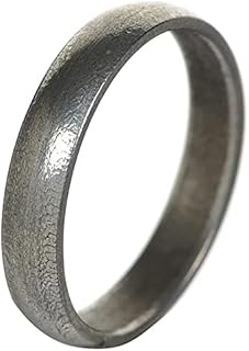 Handcrafted Pure Saturn Iron Ring Shani Real Black Horse Shoe Ring