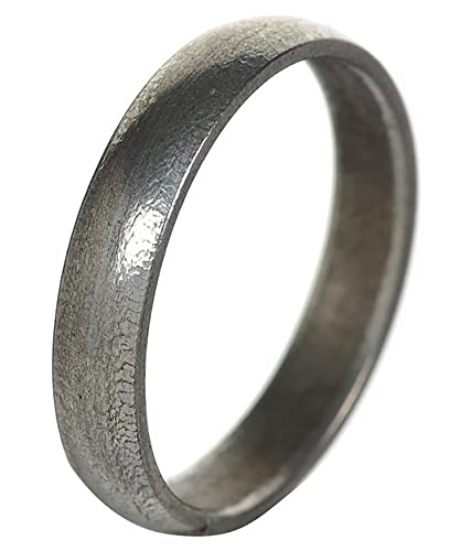 Handcrafted Pure Saturn Iron Ring Shani Real Black Horse Shoe Ring