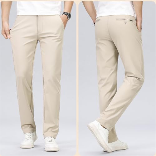 Elitejoe Mens Pants, Caracomfy Pants, Stridecomfy - Men's Stretch Khaki Pants with Elastic Waistband Active Pants2