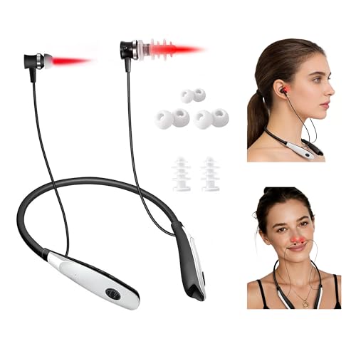 Red Light Therapy for Nose & Ears, 2-in-1 Infrared Nasal & Ear Therapy Device for Sinus Relief, Ear Support & Nasal Comfort, Portable Neck Hanging Desig, Suitable for Travel and Home Use