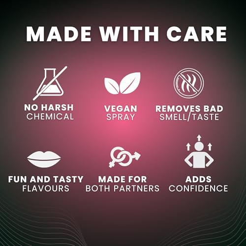 Image of Strawberry Bliss Oral Spray for Couples | Edible Water-Based Flavoured Spray | 100% Vegan, Dermatologically & Clinically Tested | Made in India | 50 ml