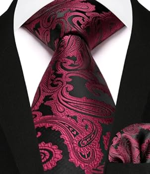 Enlision Vest voor heren, paisley, jacquard, set met stropdas en