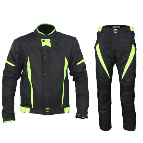 Trajes Impermeables De Tela para Hombre, Chaqueta Y Pantalones De Moto con Protección CE, Trajes Impermeables De Moto para Hombre. A,M