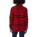Dickies Women's Quilted Flannel Shirt Jacket, English Red/Black Plaid, Large