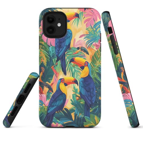 HYPESTYLE Bird Phone Case Compatible with iPhone 16 pro max 15 14 13 12 Compatible with Samsung Galaxy S25 S24 S21 Plus FE S22 Dual Layer Sturdy Shockproof Full Protection with Mag-Safe