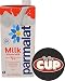 Parmalat Whole Milk Shelf Stable UHT 1 Quart with By The Cup Coaster