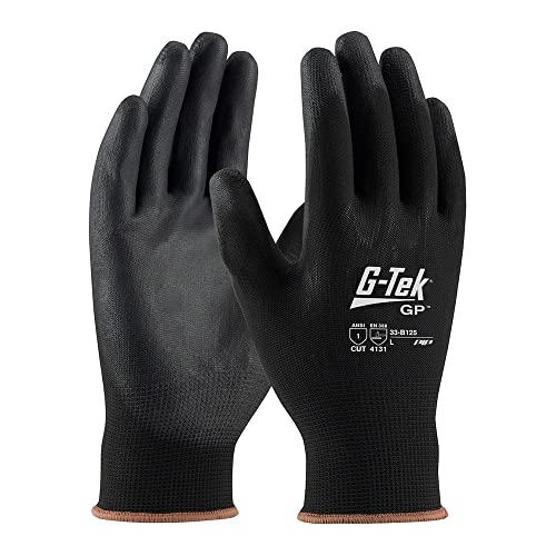 G-Tek Onx gants polyuréthane noir PIP 33-B125/XL pour vos travaux de mécanique