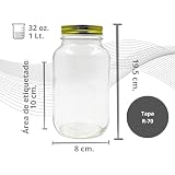 Opiniones y reviews de Frasco de vidrio de 1 litro disponible en línea para comprar. 24 Opiniones y reviews de Frasco de vidrio de 1 litro disponible en línea para comprar. 24