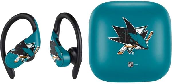 Skinit Decal Audio Skin Compatible with PowerBeats Pro - Officially Licensed NHL San Jose Sharks Lineup Design
