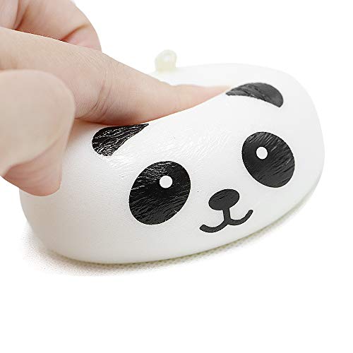 VCOSTORE Jumbo Squishies Panda Egg & Bread Buns Pack , Slow Rising Squishy Soft and Scented Stress Relief Toys for Adults Kids Party Favor - Thumbnail 3