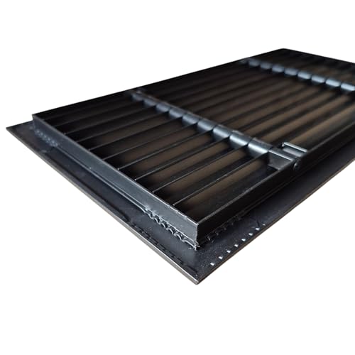 Image of Aluminium Powder Coated Grill, Grill for ac, hvac, ventilation grill, home grill, ac grill,Return Air Grill for Wall, Sidewall and Ceiling (BLACK, 12 inch*6 inch)