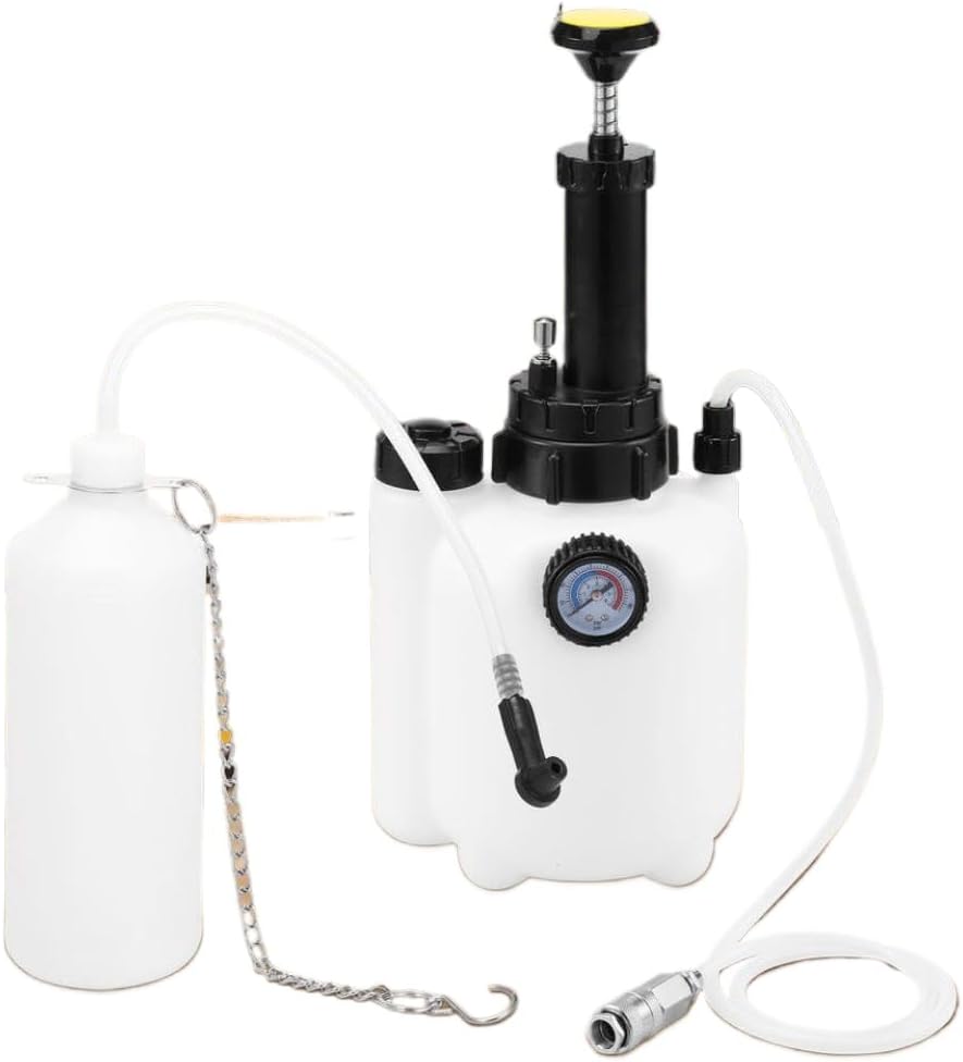 Brake Fluid Bleeder Kit 3L Vacuum Brake Pressure Fluid Pump Professional Brake Flush Machine Pneumatic Brake Bleeder Compatible with Automotive Brake Systems