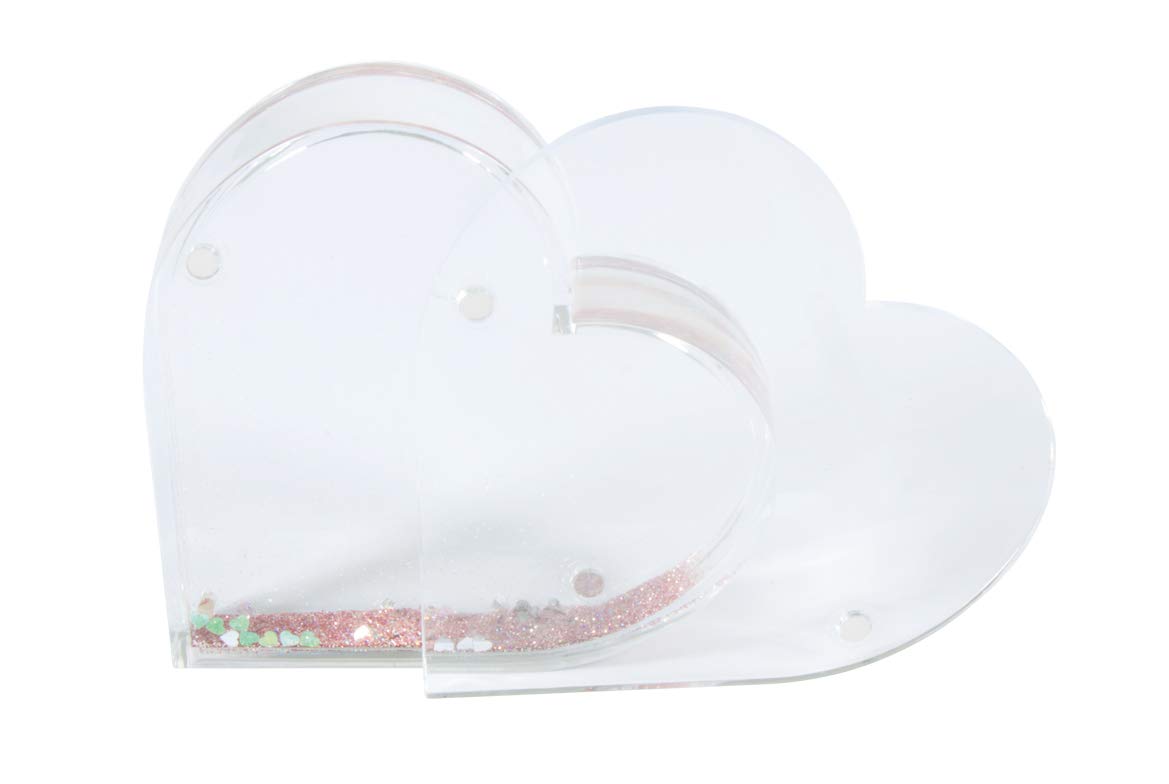 Amazon.com - Rayher Acryl.magnet pict.frame Heart w.glitter, 9,4x2