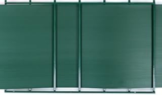 Gartenwelt Riegelsberger Premium Sichtschutzstreifen Hart-PVC für Doppelstabmatten Grün RAL 6005 Länge 2,525 Meter Höhe 19 cm Stärke 1,35 mm 10 Stück
