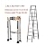 Ladders,Multi-Purpose Aluminum Telesladder, Heavy Duty A-Frame Extendable Ladder for Engineeloft