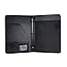 Portfolio PU Leather Portfolio Folder A4 Document Organizer with Cards Slots Loose Leaf Loop for Business Professionals