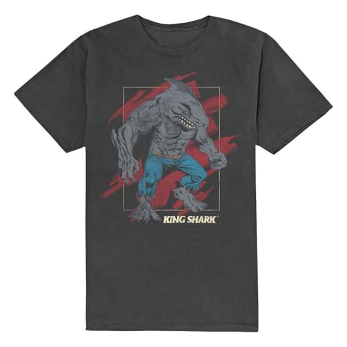 Image of Dc Comics King Shark Official Tee T-Shirt Mens Unisex (Large) Grey
