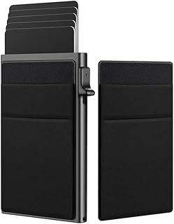 Auto Credit Card Holder Minimalist Business Card Wallet Men's Smart Slim Aluminum Card Holder