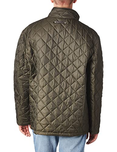 Cole Haan Men's Quilted Barn Jacket, Olive, Medium #TOP2