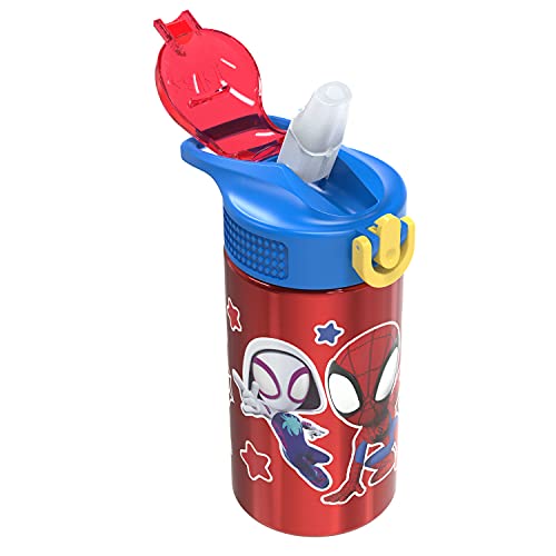 image for Zak Designs Marvel Spider-Man 18/8 Single Wall Stainless Steel Kids Wa