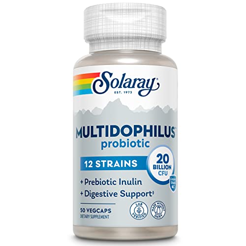 Solaray Multidophilus 20 Billion CFU, Suplemento Alimenticio, 50 cápsulas