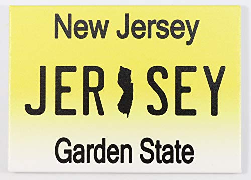 Aimant de réfrigérateur souvenir de New Jersey 6,3 x 8,9 cm