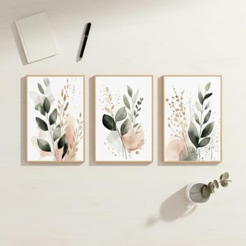 Affiches sur toile de plantes bohèmes SYBRYTF 40x60cm