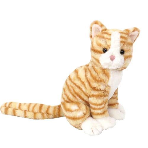 MON AMI Chichi the Kitty Stuffed Animal 10"/25.5cm | Soft Gold Plushie for All Ages | Elegant Cat Toy for Snuggles & Play | Cuddly Gift for Birthdays & Special Moments