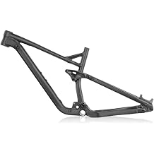 Full Suspension MTB Boost Frame 148x12MM Through Axle AM Endure 27.5 29er Bicycle Frame Aluminum Alloy Trail Mountain Bike Frame with Disc Brake Headset, Black 29x17"