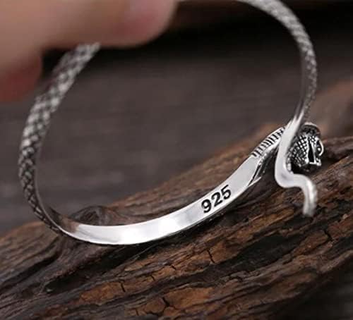 男性と女性のためのシルバーコブラスネークリング/バングル 男性と女性のためのシルバーコブラスネークリング/バングル