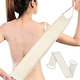 Loofah Back Scrubber, Body Exfoliating Back Cleaner, Loofah Sponge Bath, Deep Cleansing Skin, Suitable for Male Female(regular, white)