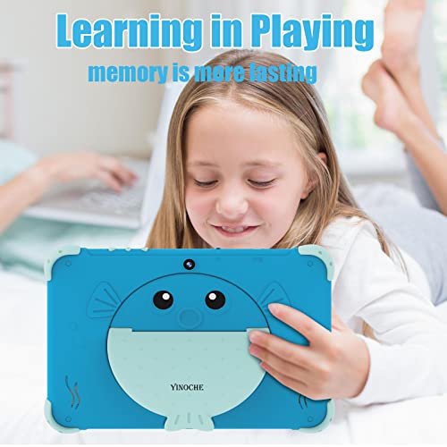 Yinoche Kids Tablet 10.1 Inch Android Toddler Tablet For Kids Children Tablets For Toddlers With Dual Camera 2Gb 32Gb Rom 1280X800 Hd Ips Touch Screen Parental Control Youtube Netflix (Ice Blue) #TOP6