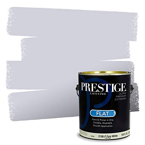 PRESTIGE Exterior Paint and Primer in One, Harbor Mist, Flat, 1 Gallon
