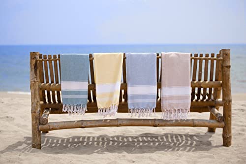 100% Cotton Beach Towel With Beach Bag, 2 Pack Beach Towels Oversized, 39"X71", Pool Towel, Oversized Beach Towel, Highly Absorbent, Extra Large Beach Towel, Quick Dry Towel, Travel Towel - Aqua #TOP7