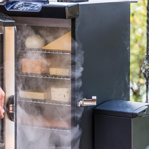 Masterbuilt® Slow and Cold Smoker Accessory Attachment with Removable Ash Tray Vertical BBQ Smokers in Black, 10\" x 10\" x 18\", Model MB20100112 - Thumbnail 6