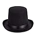 Funny Black Felt Kids Top Hat - Dress Up Lincoln Hats for Magician or Ringmaster Costumes