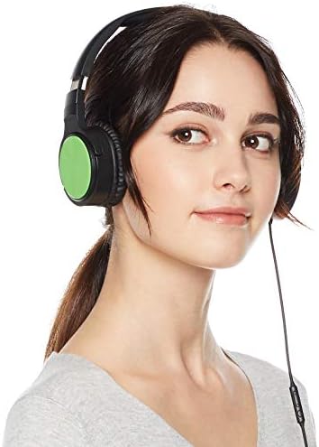 Amazon Basics Lightweight On-Ear Headphones - Green