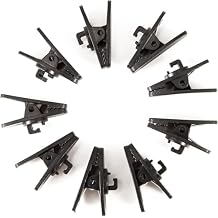 12Pcs Black Tube Clips, Hose Holder Clip, Ear Protectors for Oxygen Tubing, Oxygen Cannula Holder Accessories, Respiratory Aids