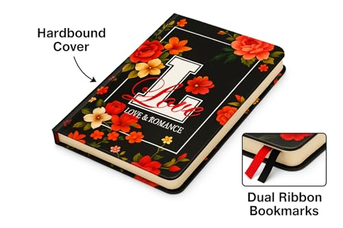 Image of COI Love & Romance Hardcover Journal 5.5x8.5″ - 192-Page Unruled 80 GSM Natural Paper, Elastic Closure, Two Ribbon Markers & Rounded Corner Design