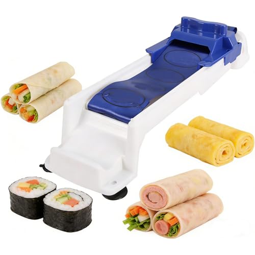 Lumpia Roller Machine – Egg Roll Maker, Spring Roll Maker & Grape Leaves Roller Fast, Even Rolling for DIY Cooking, Vegetable Meat Tools, Party Meal Prep