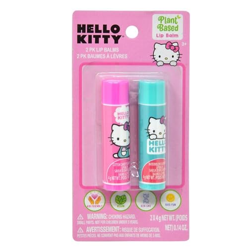 Hello Kitty 2-Pack Plant-Based Lip Balm Set