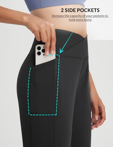 baleaf Womens Bermuda Long Shorts 14" Knee Length Capris High Waisted Athletic Shorts with Pockets Summer Stretch Loose3