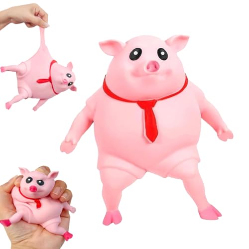 Schweinchen Squeeze Toy Piggy Squeeze Toy Stress Schwein Rosa Antistress Spielzeug Pig Lustiges Anti Stress Schwein zum Quetschen Schweine Quetschspielzeug Anti-Druck Spielzeug