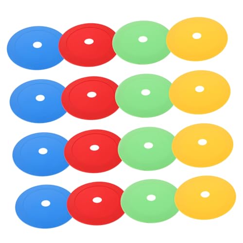 Abaodam 25Pcs Flat Agility Discs Nonslip Soccer Training Markers for Gym Basketball Sports Games Durable Speed Training Dots for Enhanced Skills