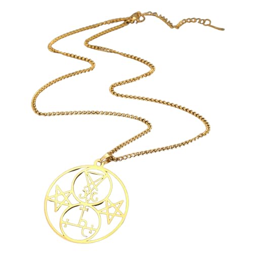Pendentif Double Sceau de Lilith Bijou Satanique Finition Premium